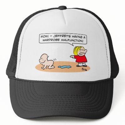 baby nude naked wardrobe malfunction mesh hat by rexfmay