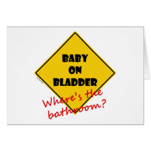 Baby on Bladder Greeting Cards