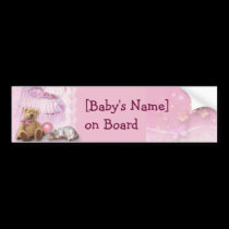 Baby on Board (customisable) bumper stickers