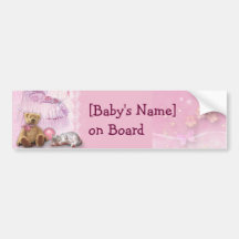 Baby on Board (customisable) Bumper Sticker