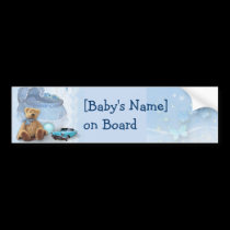 Baby on Board (customisable) bumper stickers
