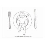 Baby on Plate Postcard