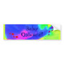 "Baby Onboard" Bumper Sticker