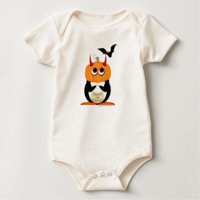 Baby Onesie Halloween Penguin T-shirts