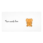 Baby orange elephant photo greeting card