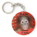 Baby Orangutan Alfred keychains