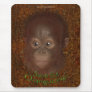 Baby Orangutan Face Wildlife-support Mousepad