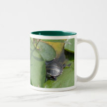 Baby Painted Turtle on Lilypad Items Coffee Mug