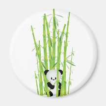 Baby Panda in Bamboo Forest Fridge Magnet