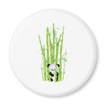Baby Panda in Bamboo Forest
