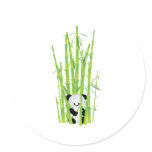 Baby Panda in Bamboo Forest stickers