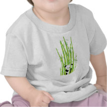 Baby Panda in Bamboo Forest Tee Shirts