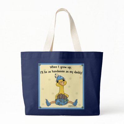 Baby Peacock Handsome as daddy Canvas Bags by creationhrt