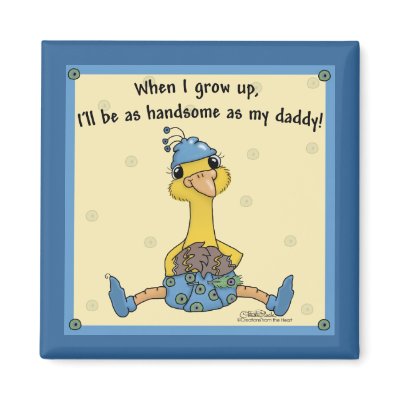 Baby Peacock Handsome as daddy Magnets by creationhrt