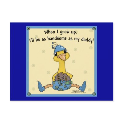 Baby Peacock Handsome as daddy Postcards by creationhrt