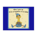 Baby Peacock Handsome as daddy postcards