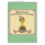 Baby Peahen Fancy as Grandma Greeting Card