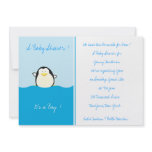 Baby Penguin -Baby Shower Invitations
