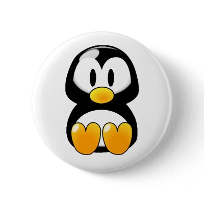 Baby Penguin Button by queen_vintage