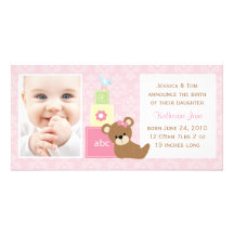 Baby Photo Announcement Custom Photo Card