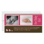 Baby Photo Announcement Customized Photo Card