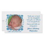 Baby photo thank you cards photo cards