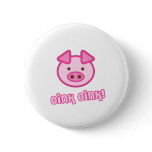 Baby Pig Cartoon Buttons