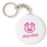 Baby Pig Cartoon Keychain