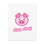 Baby Pig Cartoon Postcard