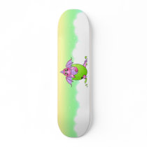 Baby Pink Dragon Cracked Egg Starry Sky Skateboard