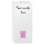 Baby pink elephant rack card