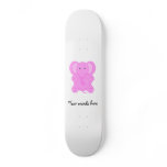 Baby pink elephant skateboards