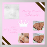 Baby Pink Queen Collage Framed Wall Art Poster