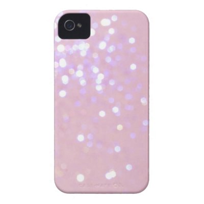 Baby Pink/White Glitter iPhone 4 Cover by ConstanceJudes