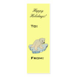 Baby Polar Bear Happy Holidays Christmas Gift Tag business cards