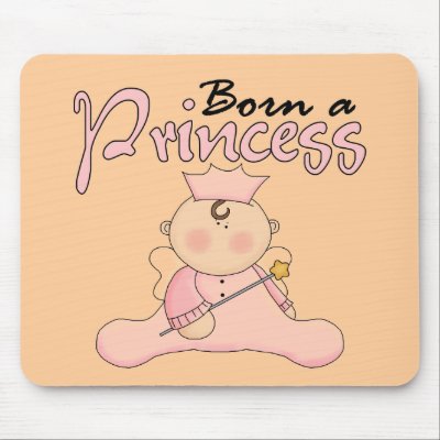 Baby  Princess Pink T-shirts and Gifts Mousepads by toddlersplace