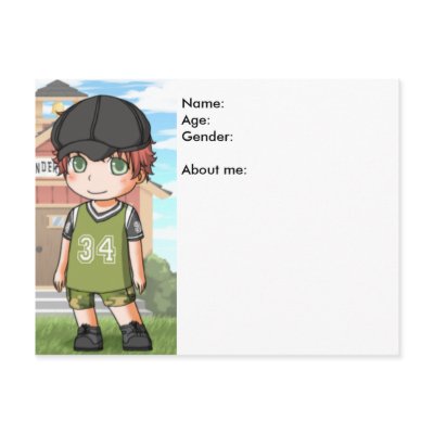 Baby Profile Postcard by Sibblingz