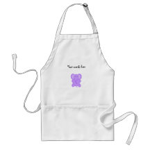 Baby purple elephant apron