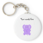 Baby purple elephant keychains