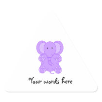 Baby purple elephant stickers