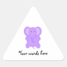 Baby purple elephant stickers