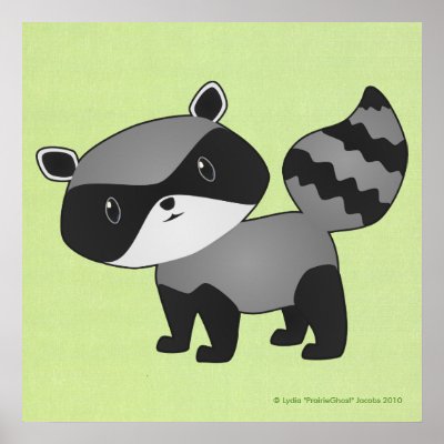 Baby Racoon Print by ShoppingforBaby