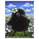 Baby raven and daisies flyer