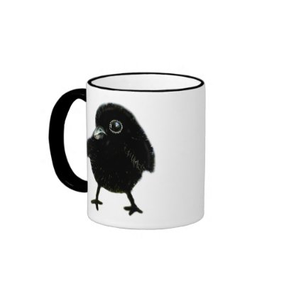 Baby raven mug by tanyabond