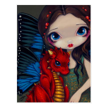"Baby Red Dragon" Postcard