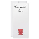 Baby red elephant personalized rack card