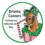 Baby Reindeer Holiday Gift Address Label Sticker