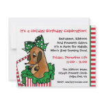 Baby Reindeer (or puppy) Holiday Gift Invitation