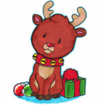 Baby Reindeer Ornament photo sculptures