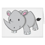 Baby Rhino Greeting Cards